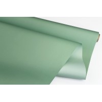 Пленка матовая DUOMAT, (цвет зеленый/светло-зеленый) 58см*10м, 65мкм на втулке