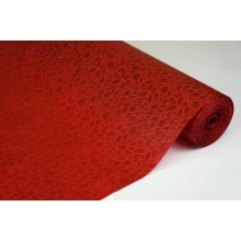 Фетр 3D ламинированный "Паутинка" 50см*10м (цвет бордовый)