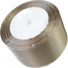 Лента атласная, 50мм*23м (цвет бежевый)