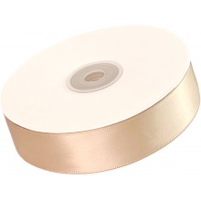 Лента атласная PREMIUM, 25мм*41м (цвет светло-бежевый)