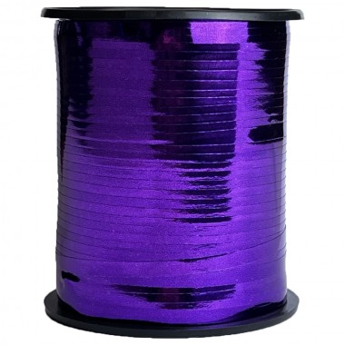 Лента металлизированная декоративная, 0,5см*250ярд (цвет фиолетовый)