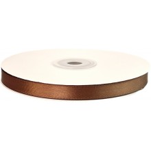 Лента атласная PREMIUM, 10мм*41м, цвет шоколад