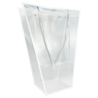 Пакет прозрачный трапеция "Кант", размер 26,5/15х13/13х35см, цвет белый